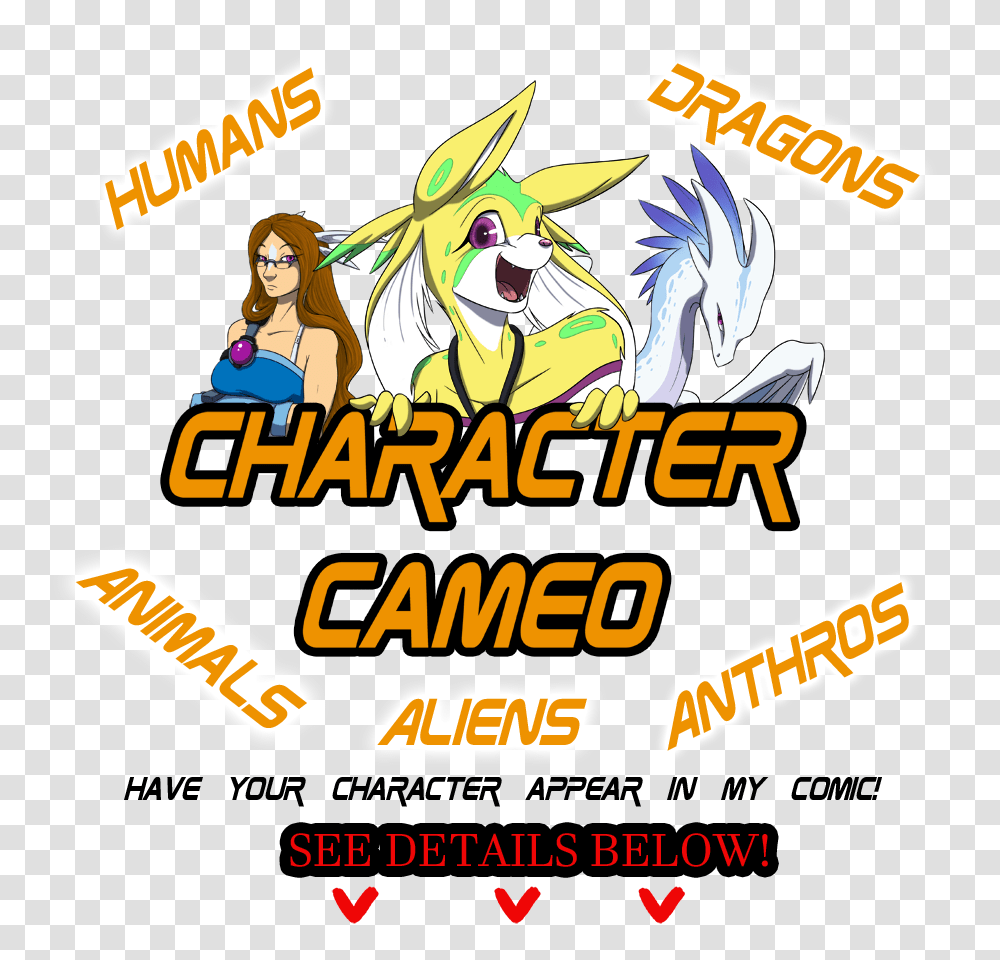 Character Cameo Promotional Closed, Advertisement, Poster, Flyer, Paper Transparent Png
