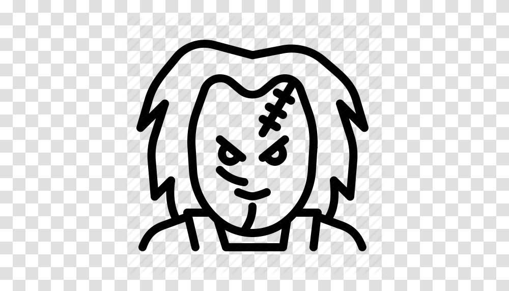 Character Chucky Horror Movie Murder Scary Violence Icon, Piano, Grenade, Bag Transparent Png