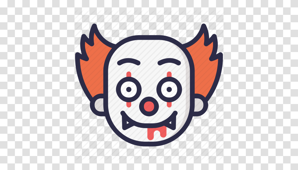 Character Clown Halloween It Pennywise Scary Icon, Label, Drawing Transparent Png