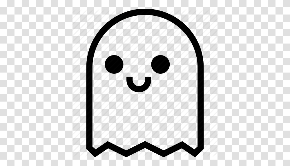 Character Cute Ghost Halloween Phantom Smile Specter Icon, Brick Transparent Png