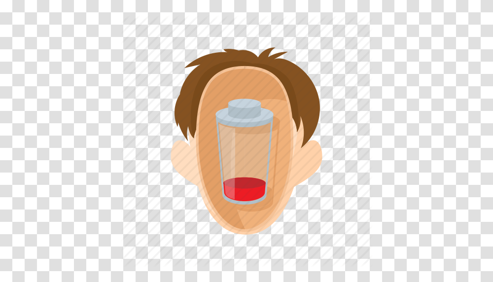 Character Glass Head Man People Stress Stressed Icon, Mouth, Lip, Tape, Helmet Transparent Png