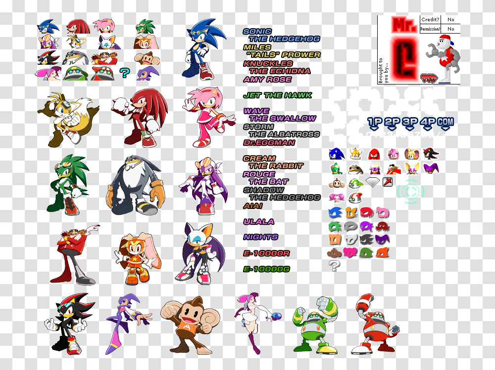 Character Icons Sonic Riders Gamecube Characters, Super Mario, Person, Human Transparent Png