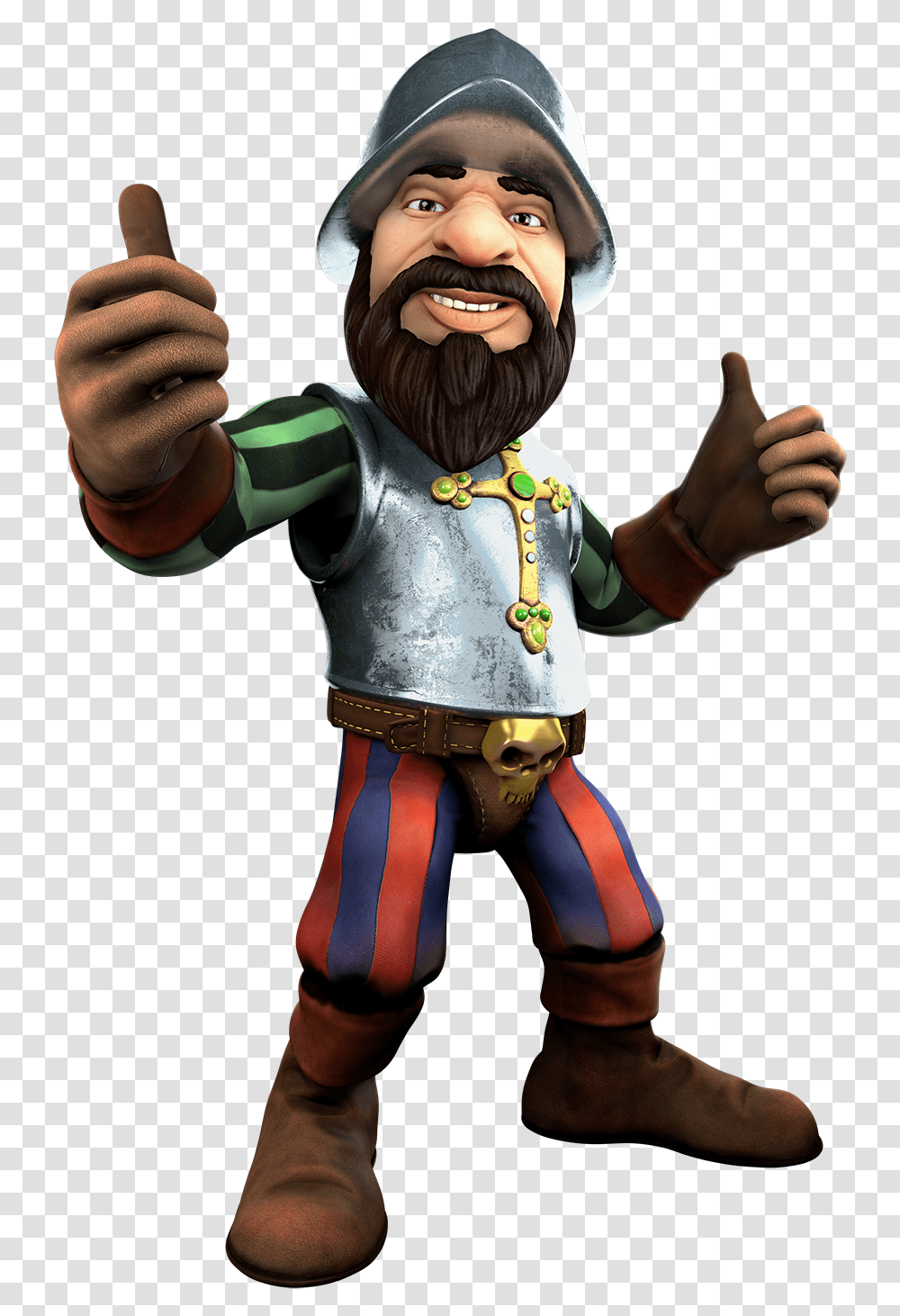 Character Pose 04 Gonzosquest Biggame Thumbnail Gonzo's Quest, Hand, Figurine, Finger, Person Transparent Png