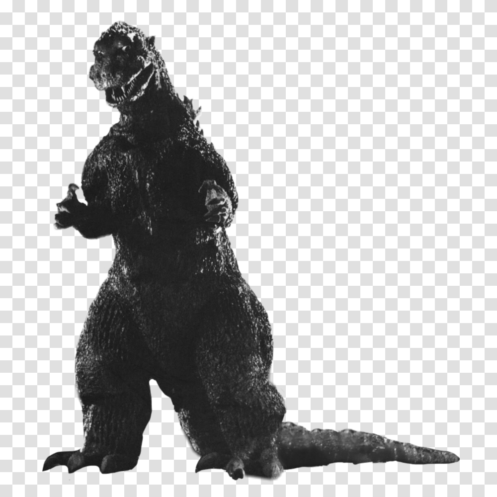 Character Stats And Profiles Old Godzilla 1954, Person, Human, Silhouette, Kneeling Transparent Png