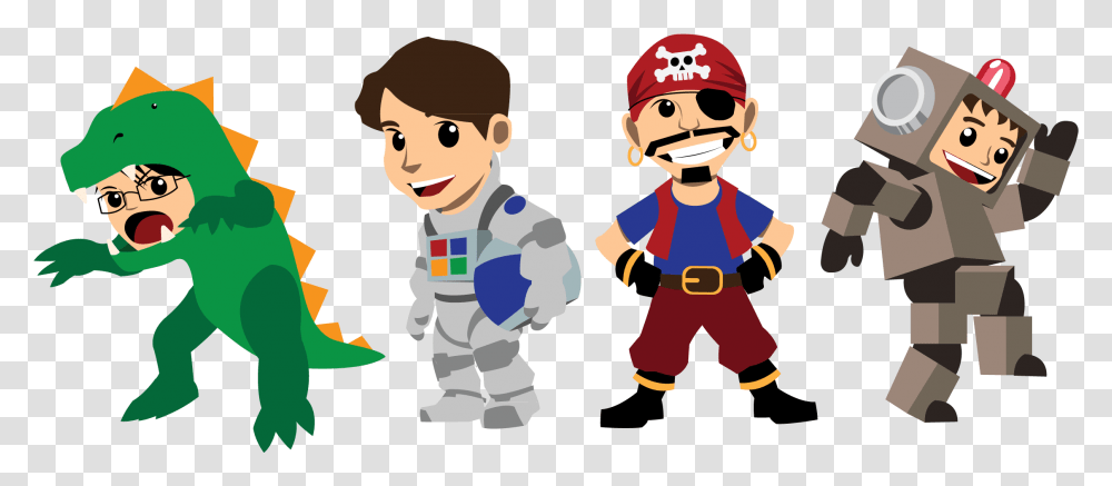 Characters Cartoon, Person, Human, Astronaut, Pirate Transparent Png