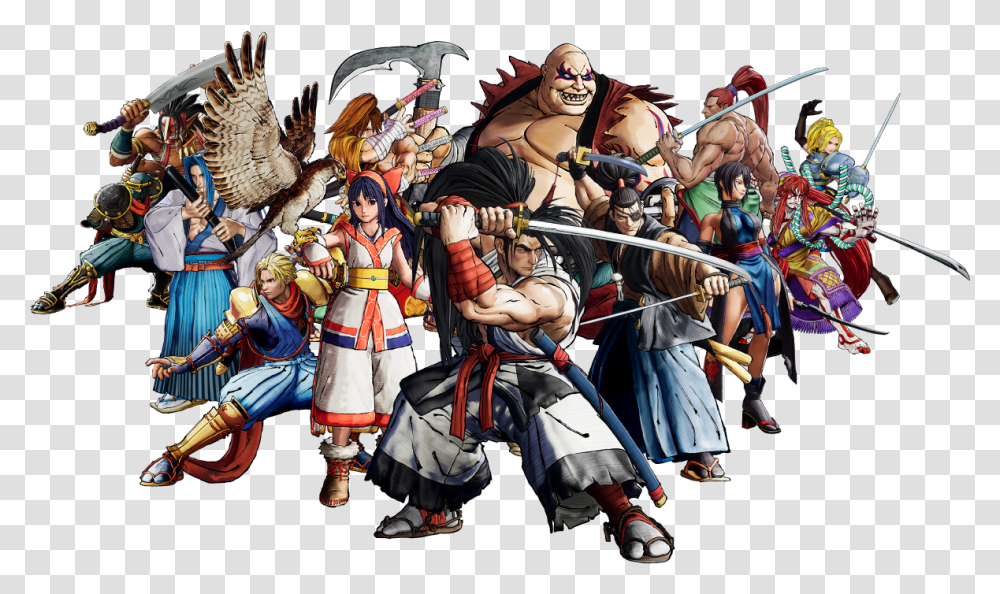 Characters Samurai Shodown 2019, Person, Costume, Duel, Helmet Transparent Png