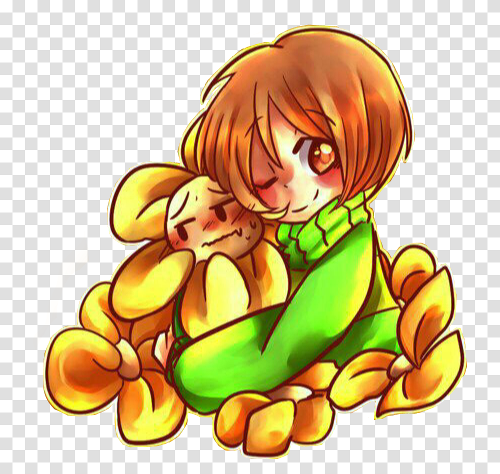 Charadreemur Chara Flowers Flowey Undertale Yellowflower Andertejl Iz Amino, Comics, Book Transparent Png