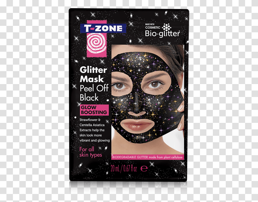 Charcoal Face Mask With Glitter, Poster, Advertisement, Flyer, Paper Transparent Png