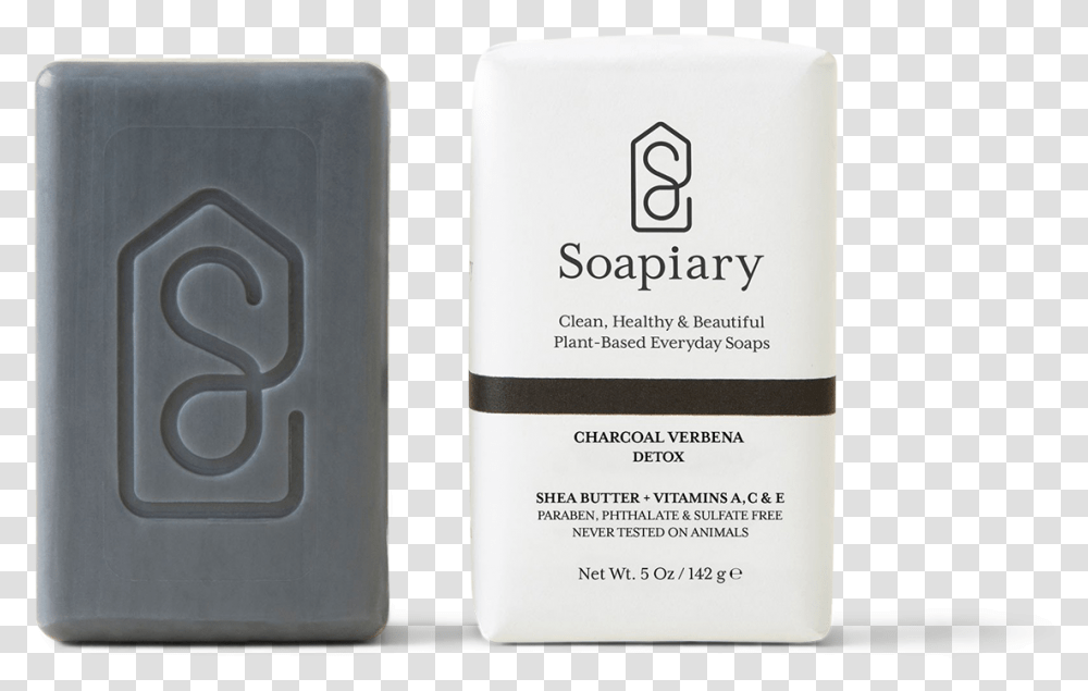 Charcoal Verbena Detox Soap Solid, Cosmetics, Bottle, Canvas, Face Makeup Transparent Png