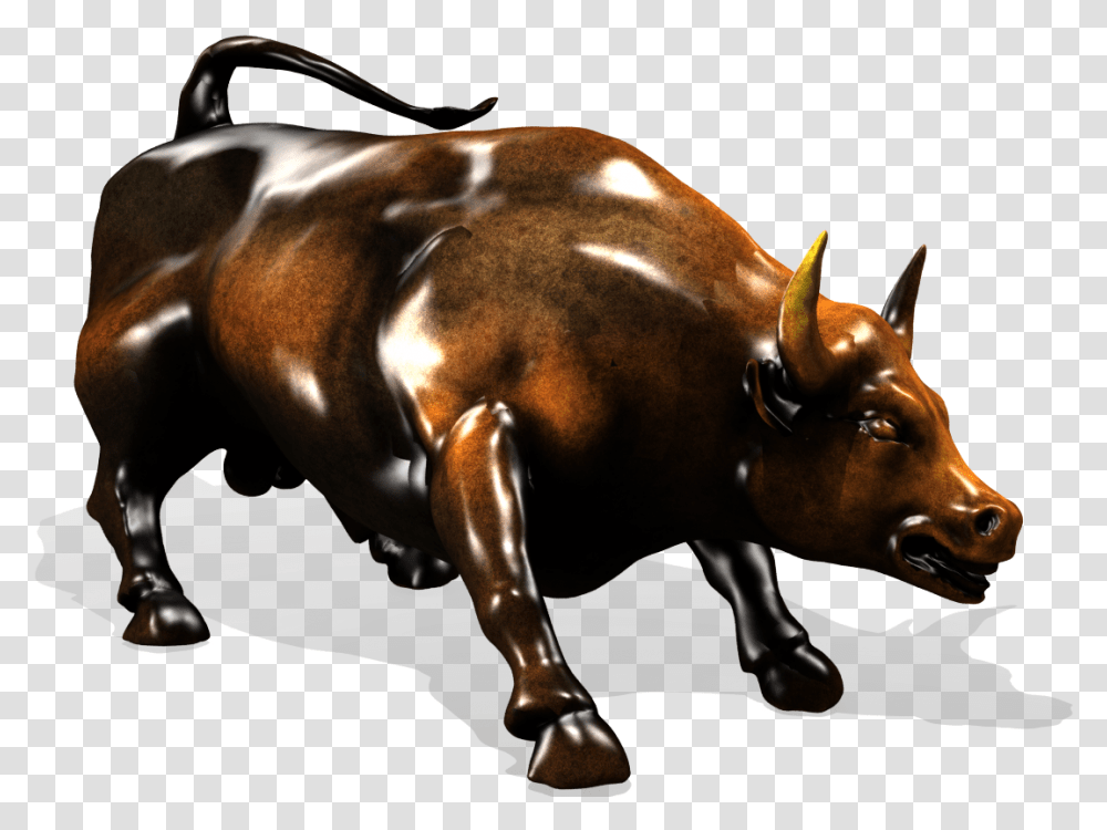Charging Bull Download Bull New York, Mammal, Animal, Cow, Cattle Transparent Png