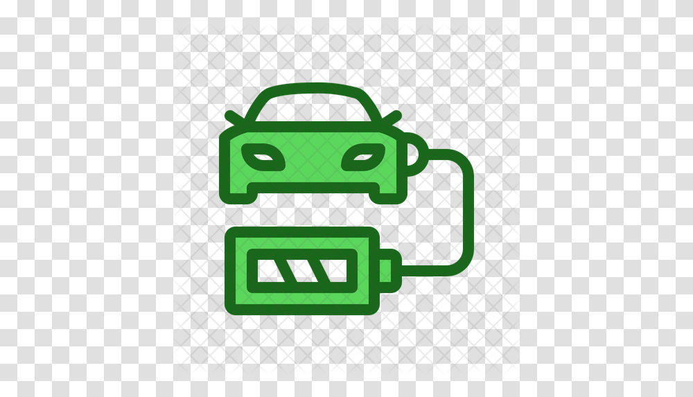 Charging Car Battery Icon Cartoon, Label, Text, Vehicle, Transportation Transparent Png