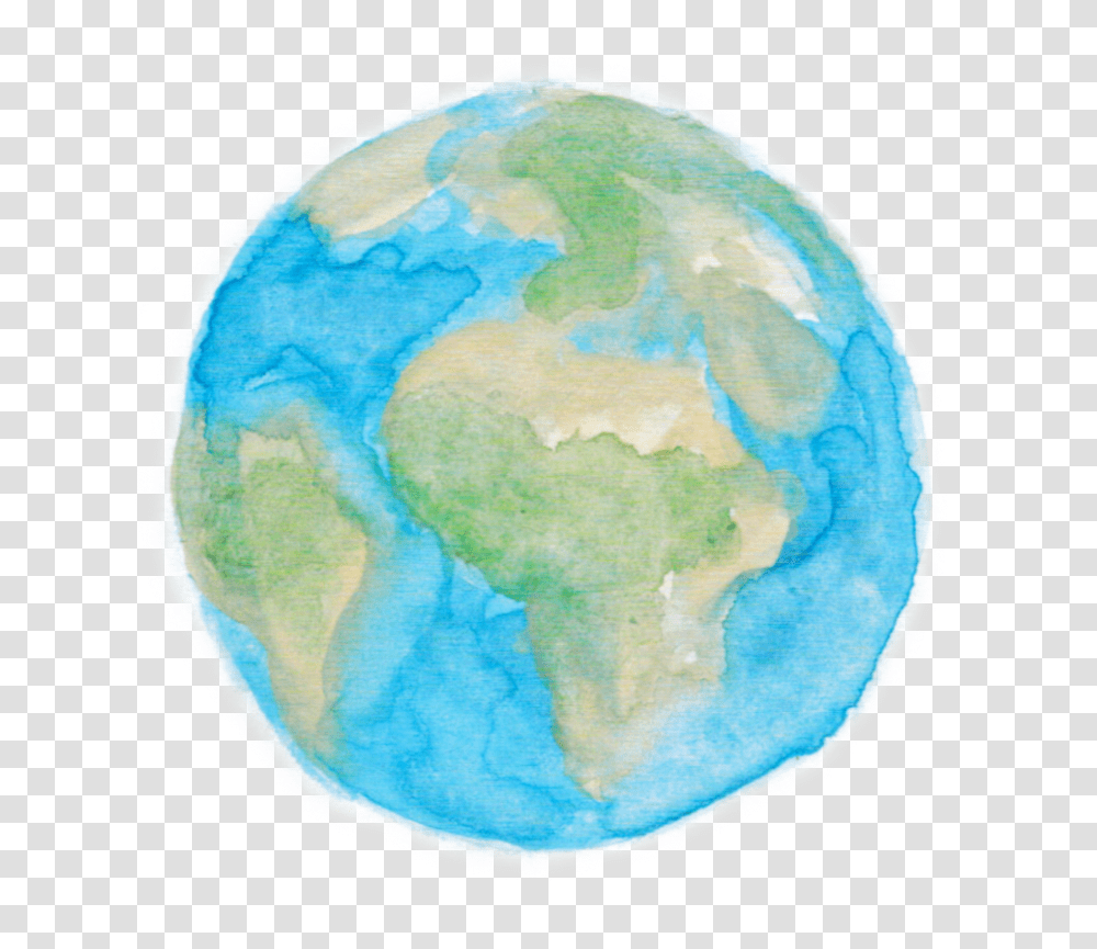 Charity Art - Lydia Gappa Green Watercolor, Outer Space, Astronomy, Universe, Planet Transparent Png