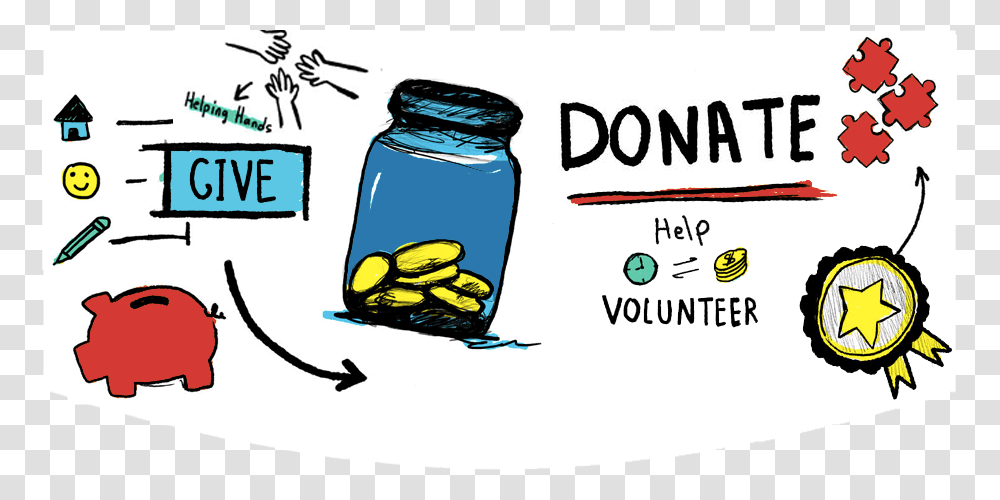 Charity Works Image Cartoons, Jar Transparent Png