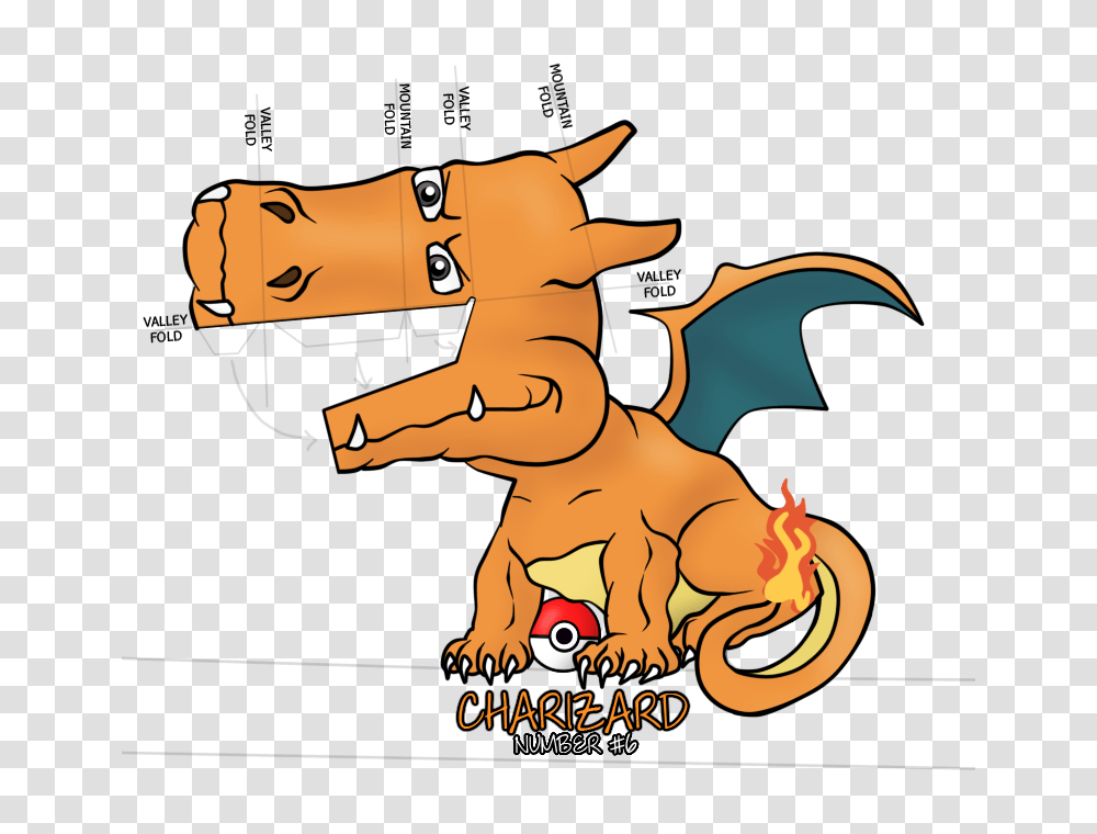 Charizard Optical Illusion, Dragon, Animal, Dinosaur, Reptile Transparent Png