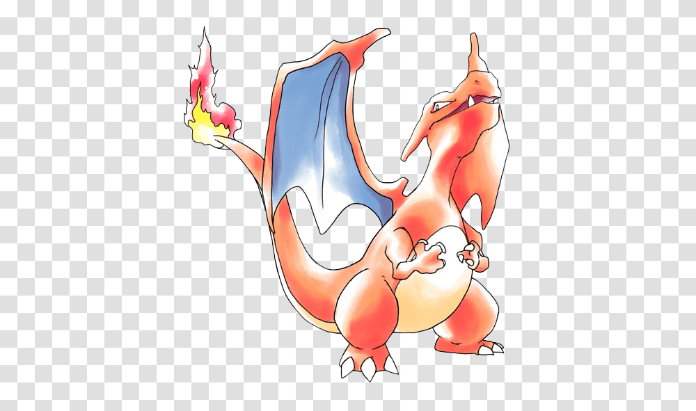 Charizard Original Art, Painting, Stomach, Furniture, Stain Transparent Png