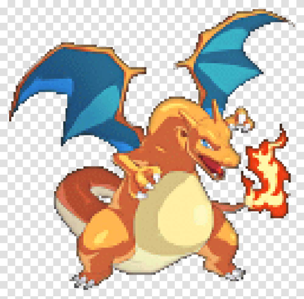 Charizard Pixel Gif Clipart Download Charizard Poses, Sweets, Food, Outdoors Transparent Png