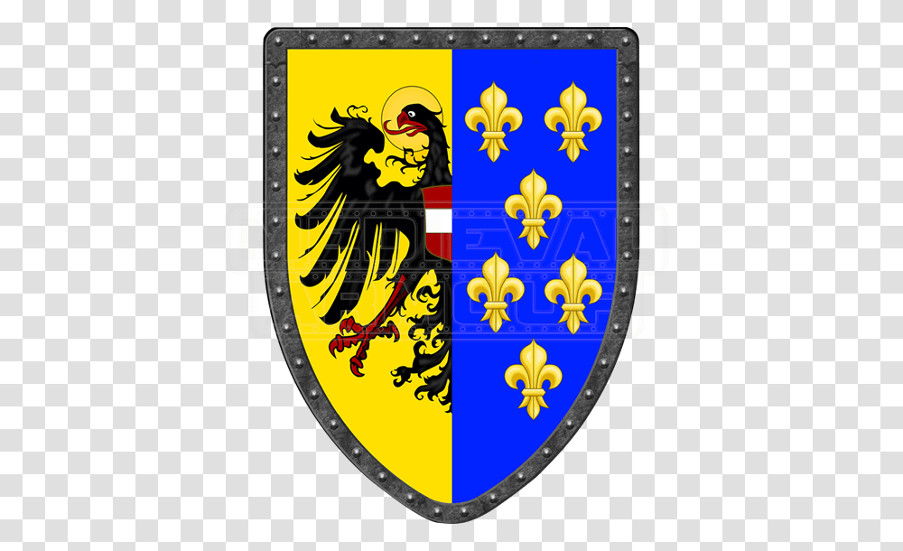 Charlemagne Steel Battle Shield, Armor Transparent Png