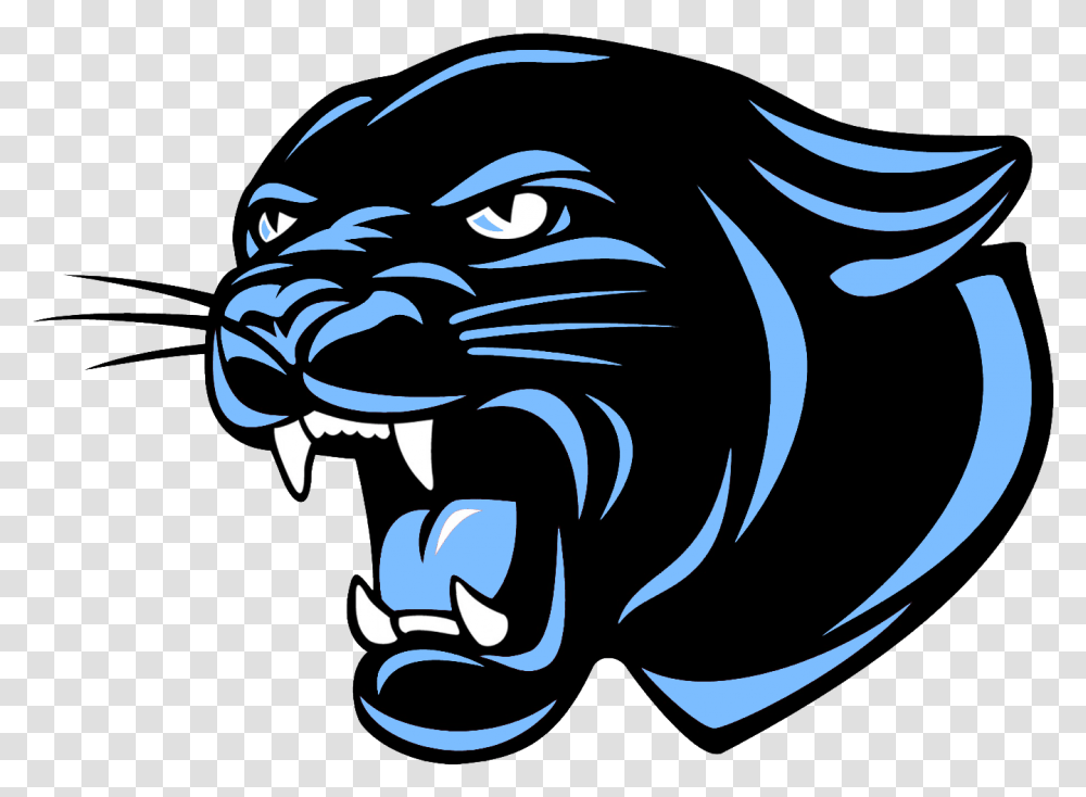 Charles City High School Va Panther Logo 1600x1200 Panthers Basketball Logo Blue, Animal, Mammal, Graphics, Art Transparent Png