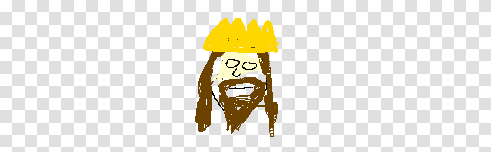 Charles Manson Wearing A Red Burger King Crown Drawing, Apparel, Face, Party Hat Transparent Png