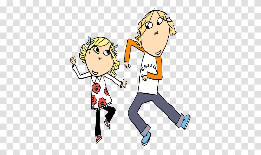 Charlie And Lola Clip Art Cartoon Clip Art, Person, Label, People Transparent Png