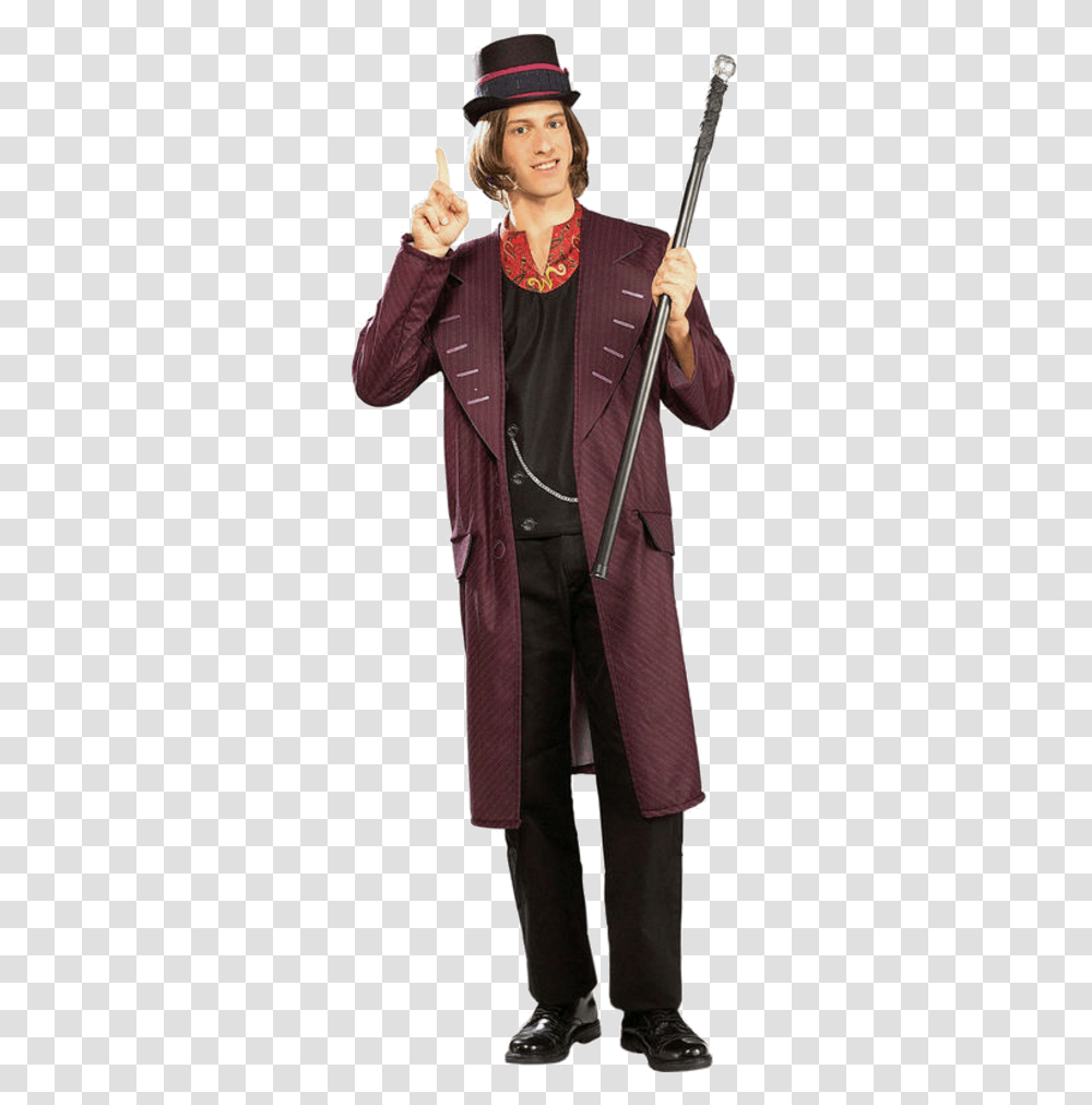 Charlie And The Chocolate Factory Wonka, Overcoat, Person, Costume Transparent Png