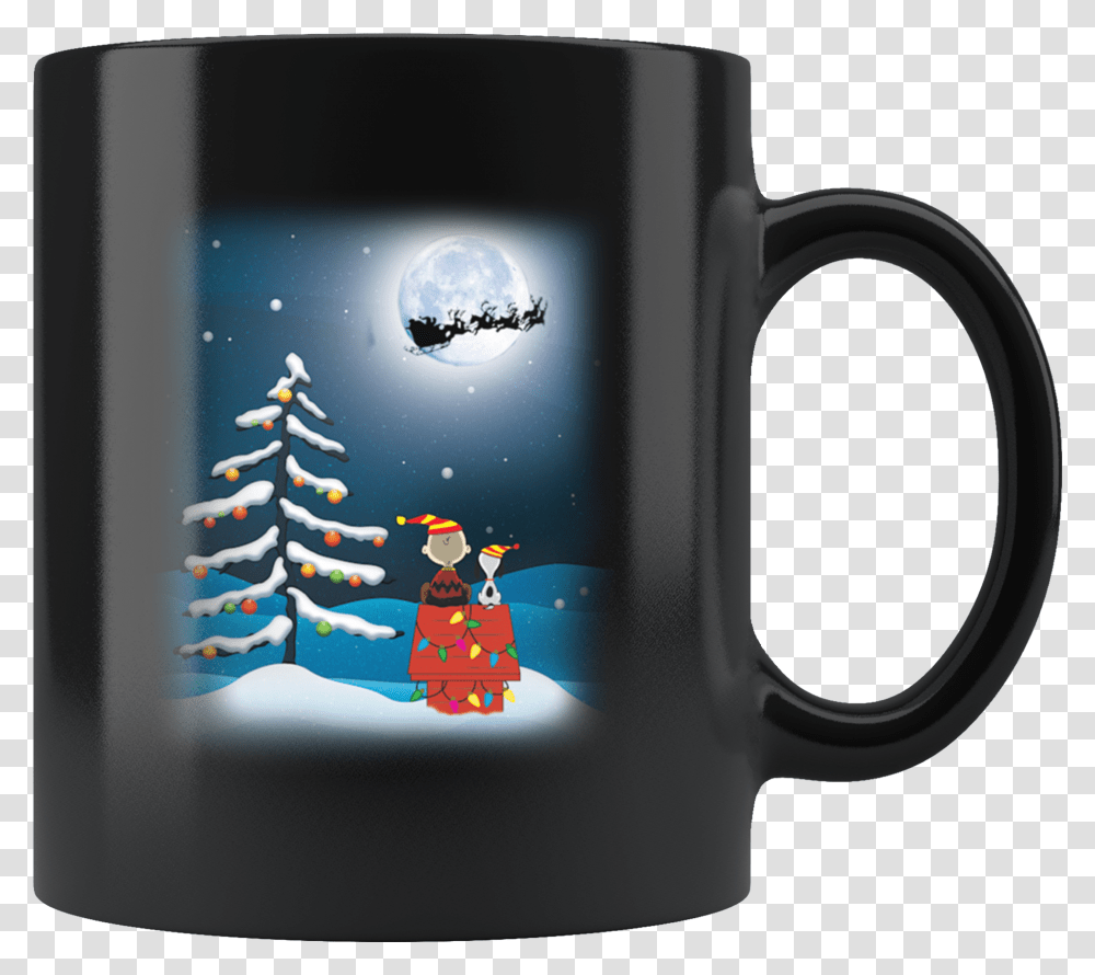 Charlie Brown And Snoopy Christmas Night Light Mug Mug, Coffee Cup, Logo, Trademark Transparent Png