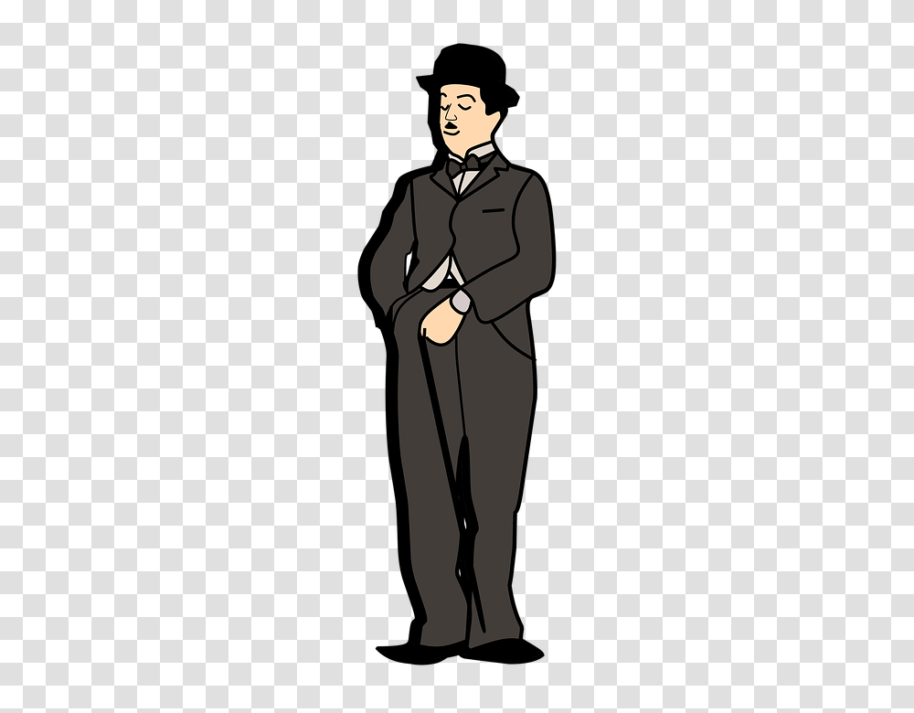 Charlie Chaplin 960, Suit, Overcoat, Person Transparent Png