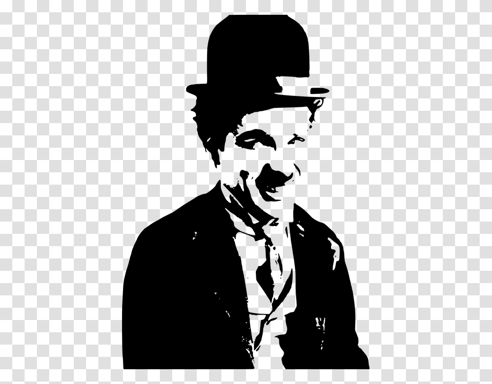 Charlie Chaplin, Celebrity, Gray, World Of Warcraft Transparent Png