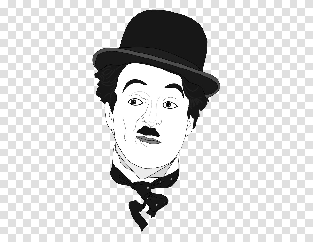 Charlie Chaplin, Celebrity, Stencil, Face, Person Transparent Png