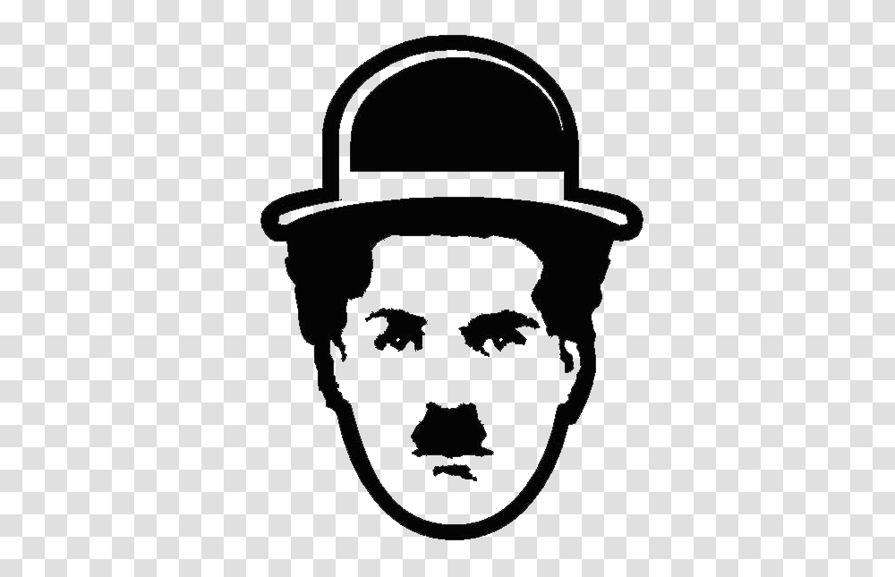 Charlie Chaplin, Celebrity, Stencil, Helmet Transparent Png