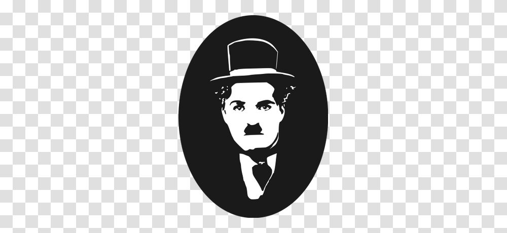 Charlie Chaplin Vignette, Logo, Trademark, Person Transparent Png