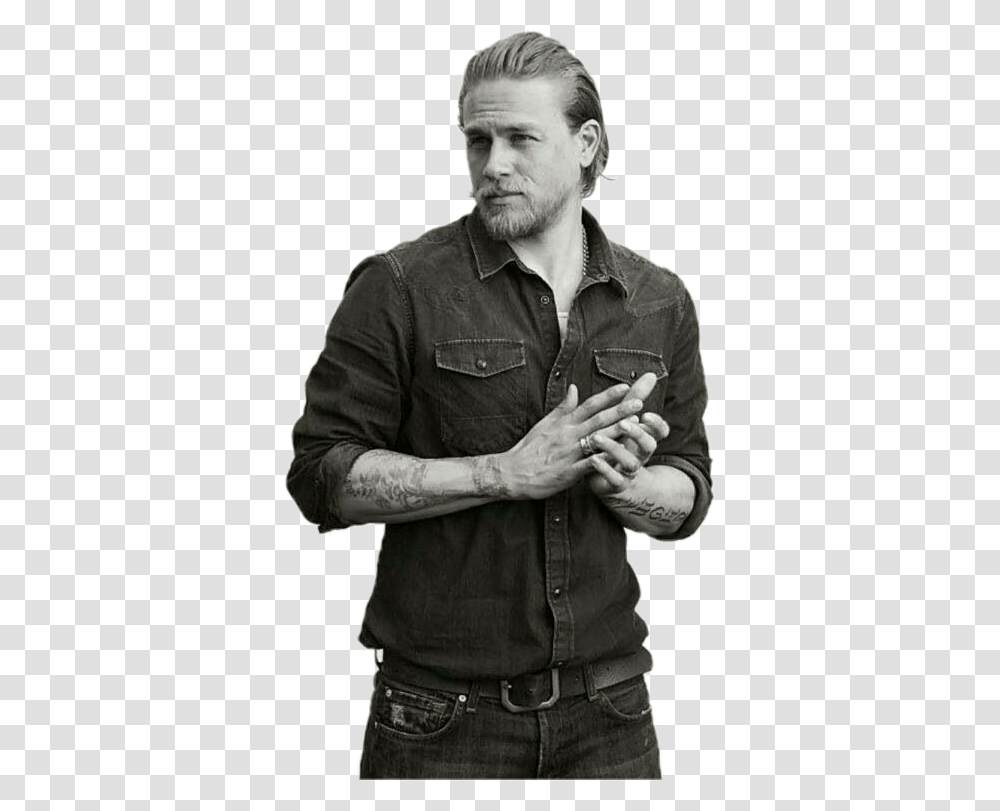 Charliehunnam Sons Of Anarchy Jason, Person, Human, Apparel Transparent Png