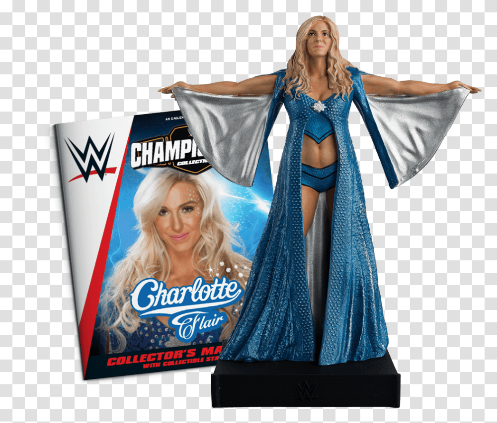 Charlotte Flair Download Wwe Charlotte Action Figure, Person, Fashion, Cape Transparent Png