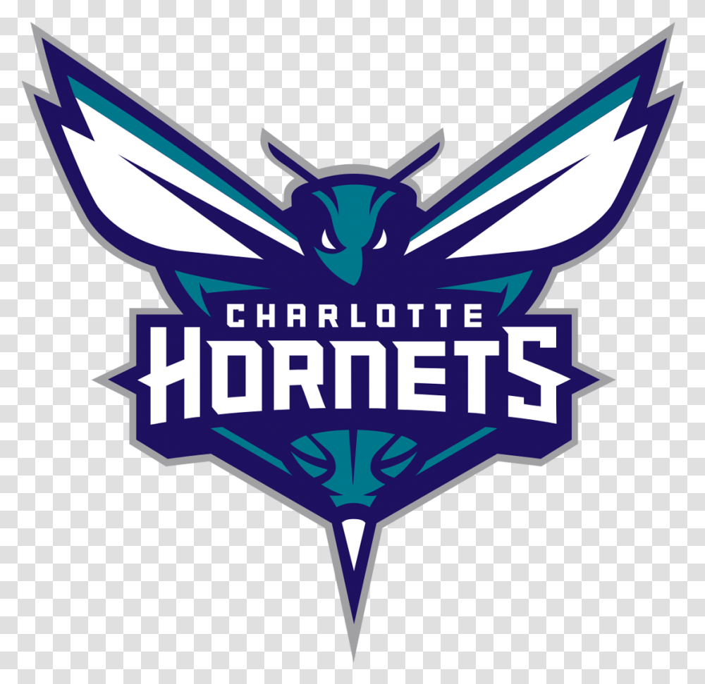 Charlotte Hornets Logo And Symbol Hornets Nba, Emblem, Art, Monitor, Screen Transparent Png