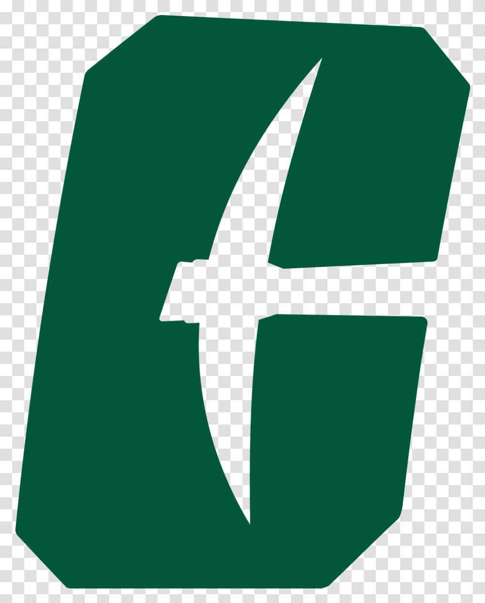 Charlotte Looks To Go With Charlotte 49ers Logo, Symbol, Text, Label, Cross Transparent Png