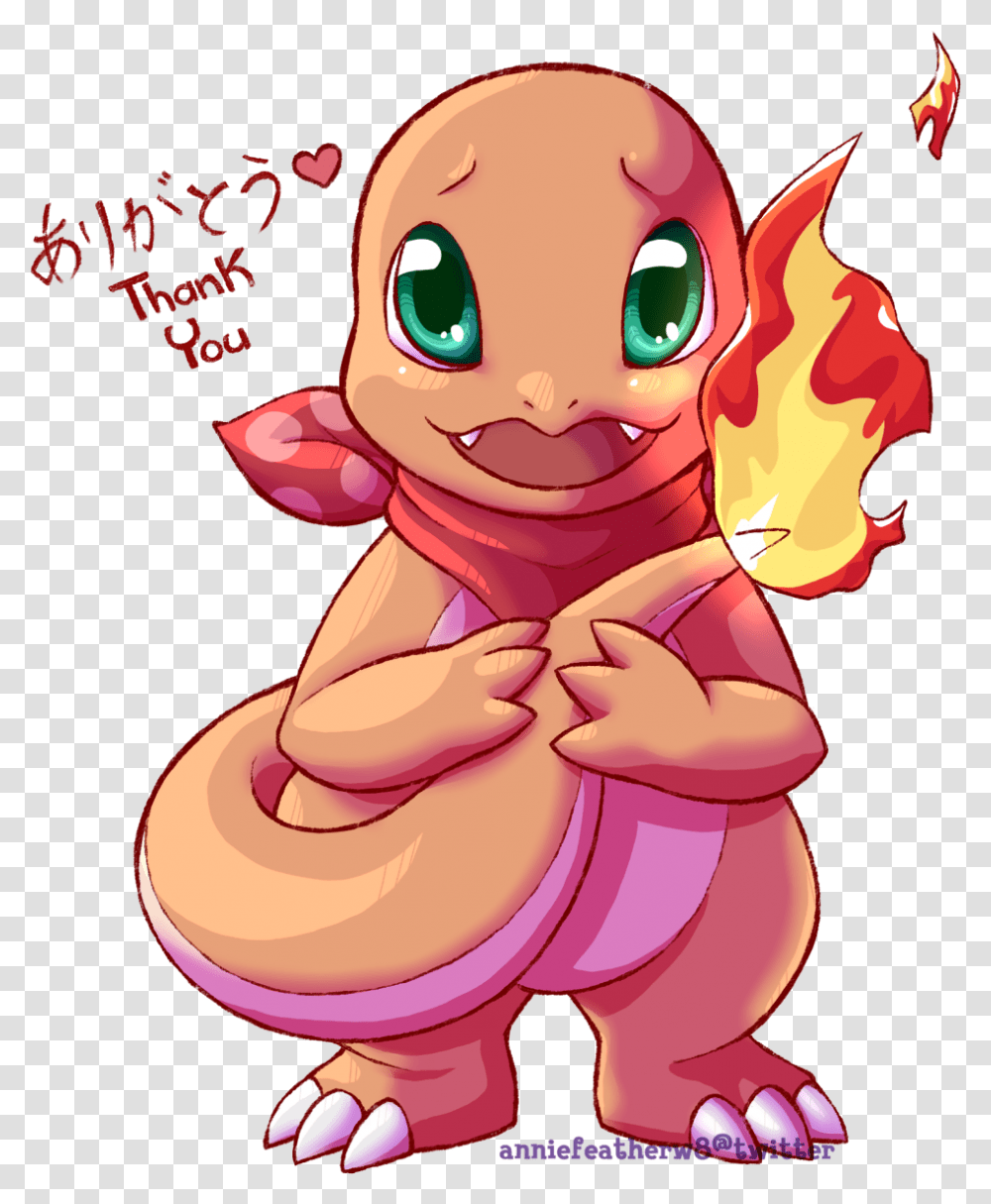 Charmander Thank You By Anniefeatherw8 Pokemon Thank You Art, Toy, Diwali, Face, Cupid Transparent Png