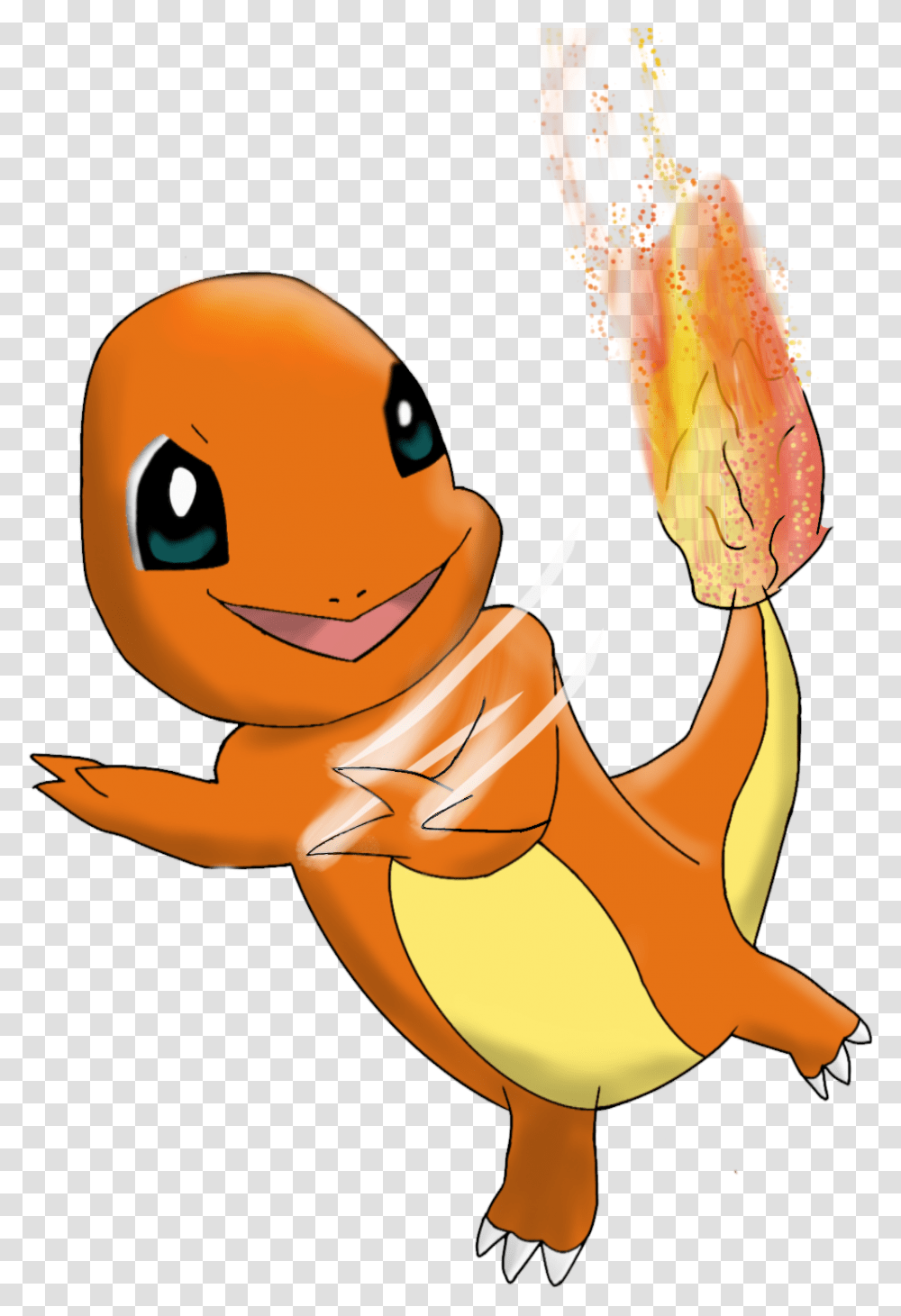 Charmander Used Scratch By Crazyinfin8 Charmander Attack Scratch, Animal, Toy Transparent Png