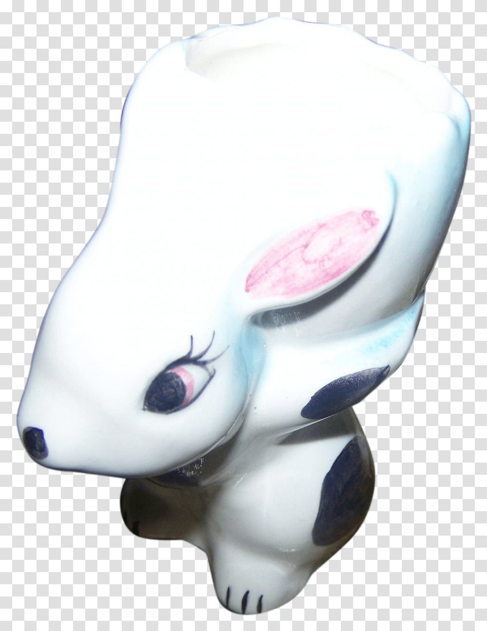 Charming Ceramic Bunny Rabbit Cracked Egg Egg Cup Eggcup, Figurine, Toy, Sweets, Food Transparent Png
