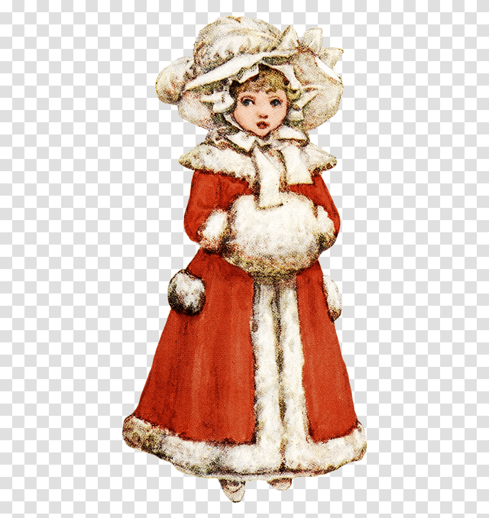 Charming Vintage Christmas Clip Art Vintage Christmas Girls Clipart, Clothing, Figurine, Costume, Nutcracker Transparent Png