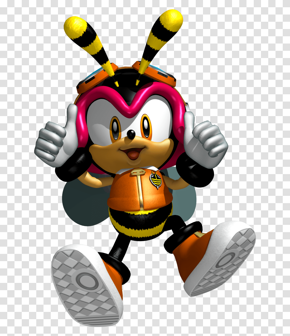Charmy Bee From The Sonic Hedgehog Series Game Art Charmy Bee Sonic Heroes, Toy, Hand, Wasp, Insect Transparent Png