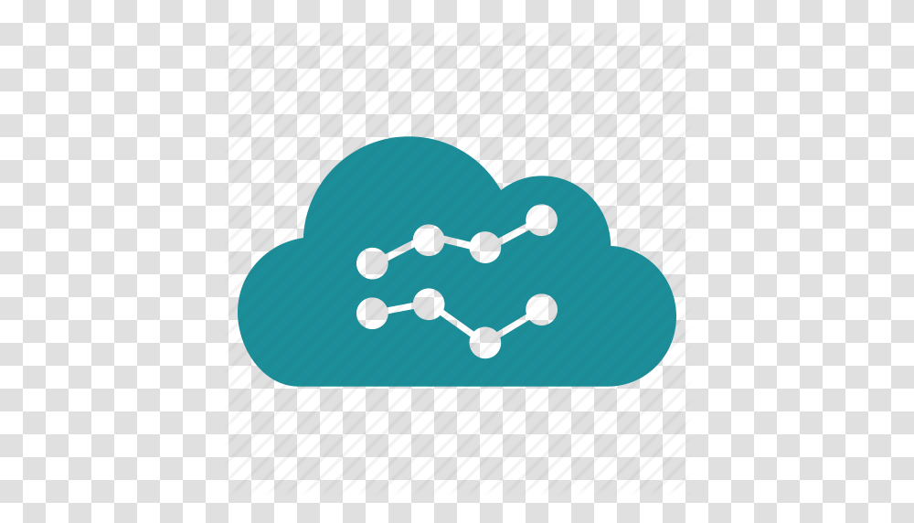 Chart Cloud Data Graph Report Stock Trends Icon, Pillow, Cushion, Footprint Transparent Png