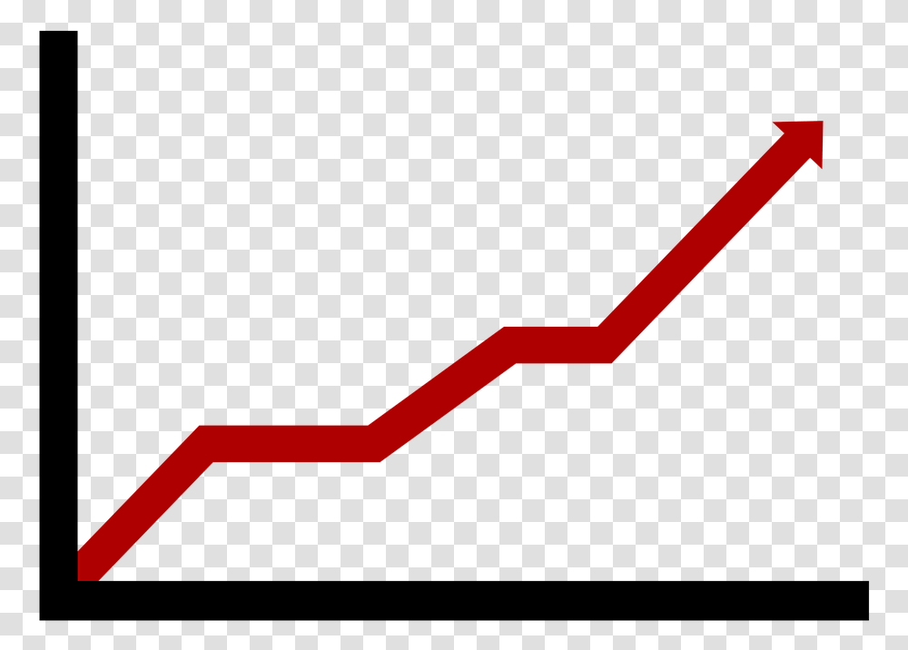 Chart Red Arrow Growth Arrow Red Finance Success Chart Showing Price Increase, Label, Paper Transparent Png