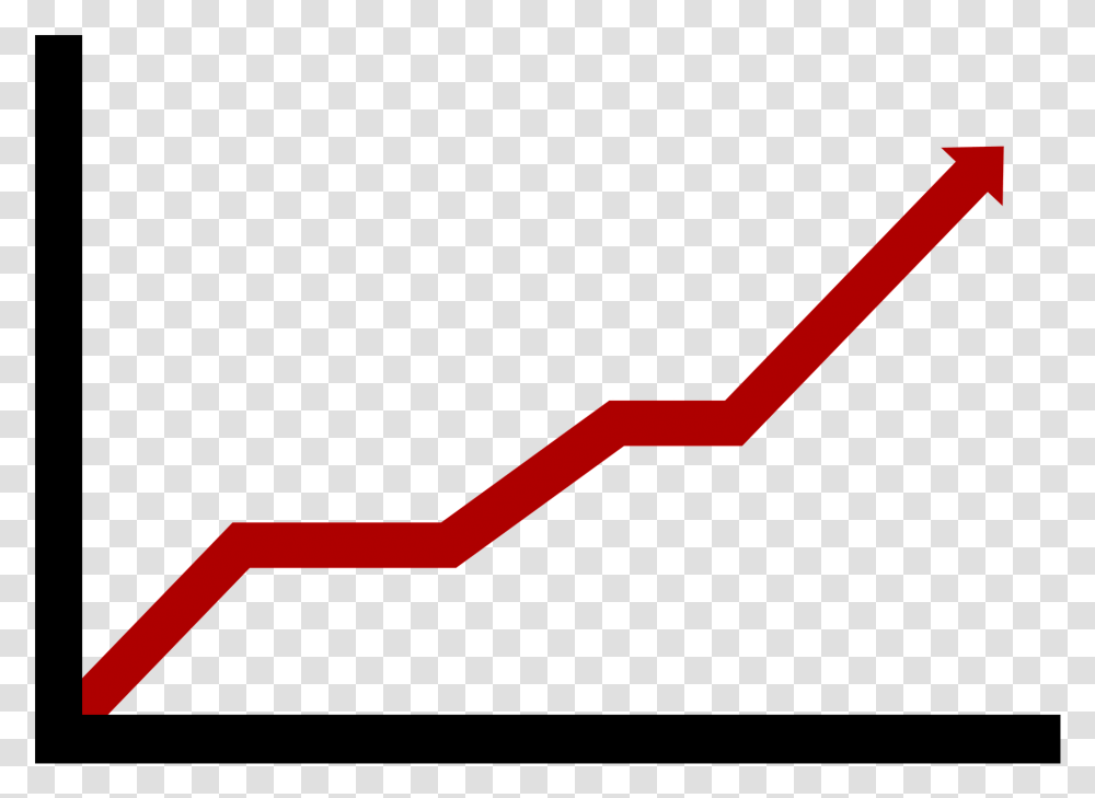 Chart Red Arrow Growth Free Picture Chart Showing Price Increase, Paper, Label Transparent Png