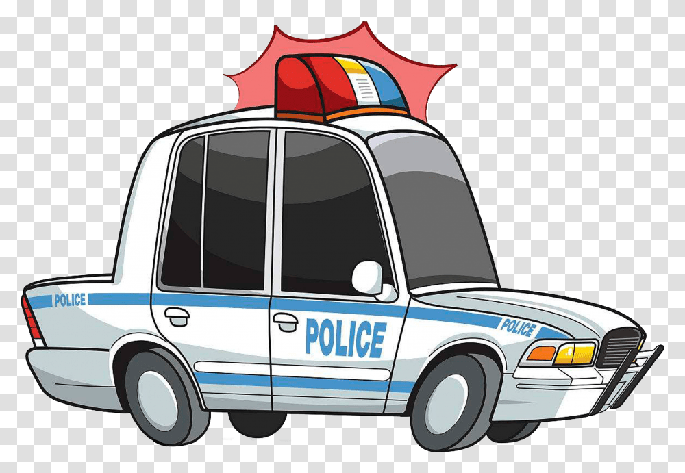 Chase A Warning Light Cartoon Police Car Chase Full Size Cartoon Cop Car Transparent Png