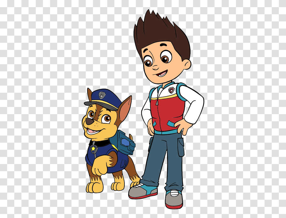 Chase And Ryder Paw Patrol, Person, Comics, Book, People Transparent Png