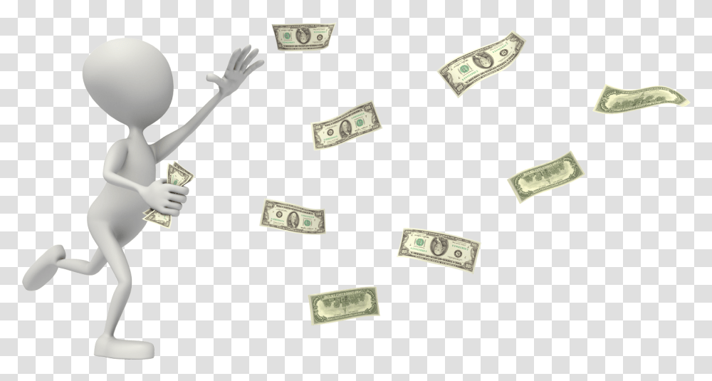 Chasing Someone For Money Download Man Chasing Money, Dollar, Person, Human Transparent Png