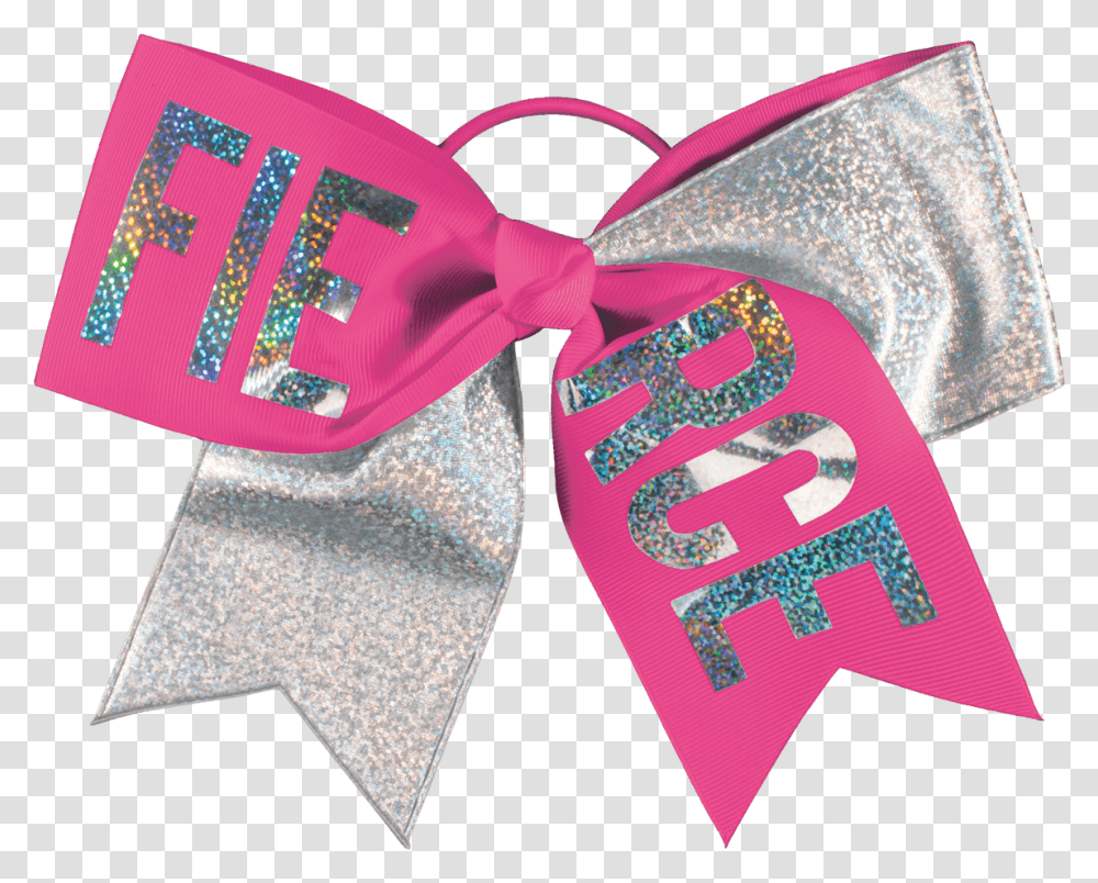 Chasse Fierce Holographic Performance Hair Bow Label, Tie, Accessories, Swimwear Transparent Png