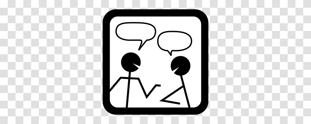 Chat Symbol, Stencil, White Board, Sign Transparent Png