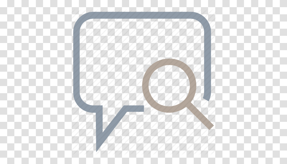 Chat Bubble Chat History Magnifier Search Chat Speech Bubble Icon, Magnifying Transparent Png