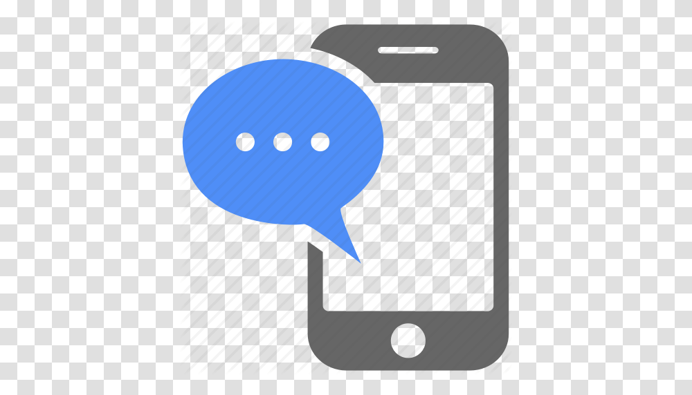 Chat Bubble Comment Communication Iphone Message Mobile Talk, Electronics, Balloon Transparent Png